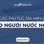 Thủ Tục Cấp Visa Đi Nước Ngoài